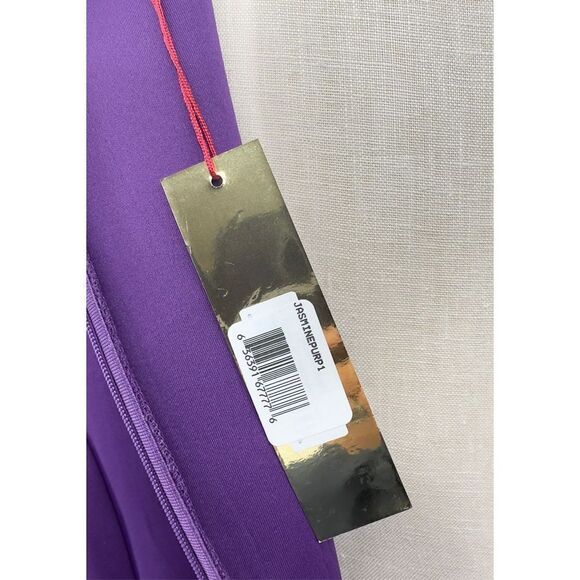 Monif C‎ Jasmine Neoprene Hi Low Dress Purple Size 1 Plus Size - Picture 5 of 9